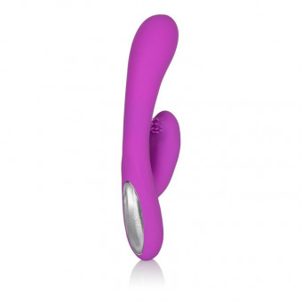 Фиолетовый перезаряжаемый вибромассажер Embrace Massaging G-Tickler, California Exotic Novelties