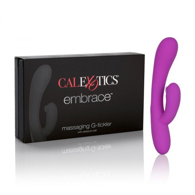 Фиолетовый перезаряжаемый вибромассажер Embrace Massaging G-Tickler, California Exotic Novelties Фиолетовый перезаряжаемый вибромассажер Embrace Massaging G-Tickler, California Exotic Novelties