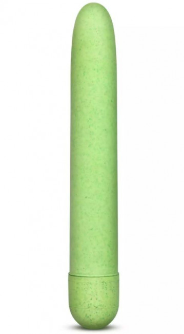 Зелёный биоразлагаемый вибратор Eco - 17,8 см., Blush Novelties