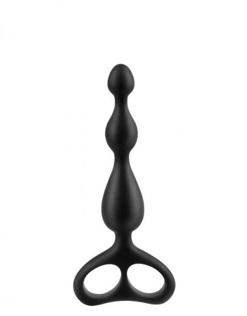 Чёрная анальная цепочка Sex Expert - 12,5 см., Bior toys Чёрная анальная цепочка Sex Expert - 12,5 см., Bior toys