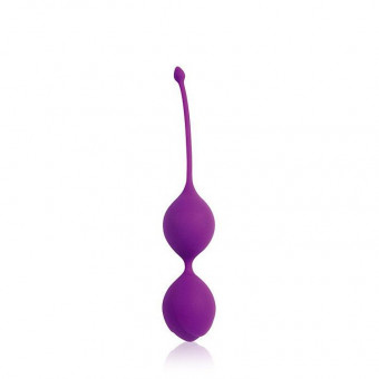 Фиолетовые двойные вагинальные шарики с хвостиком Cosmo, Bior toys