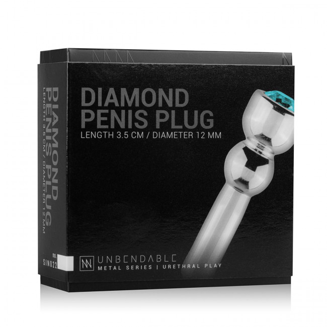 Серебристый уретральный стимулятор Sinner Penis Plug With Diamond - 5 см. Серебристый уретральный стимулятор Sinner Penis Plug With Diamond - 5 см.