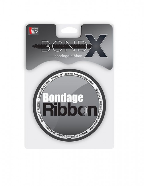 Чёрная лента для связывания BONDX BONDAGE RIBBON - 18 м., Dream Toys Чёрная лента для связывания BONDX BONDAGE RIBBON - 18 м., Dream Toys