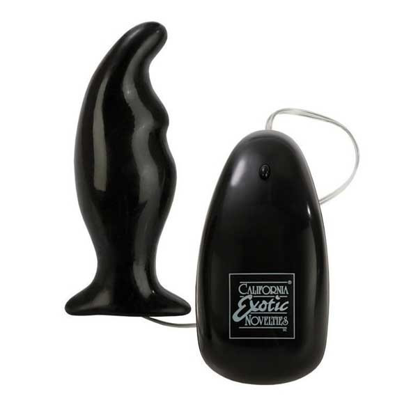 Анальная вибро-пробка Angled Prostate Massager, California Exotic Novelties