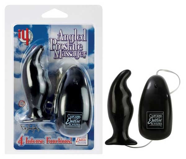 Анальная вибро-пробка Angled Prostate Massager, California Exotic Novelties