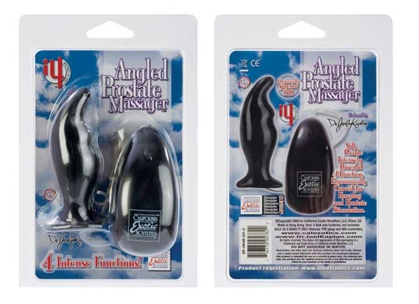 Анальная вибро-пробка Angled Prostate Massager, California Exotic Novelties