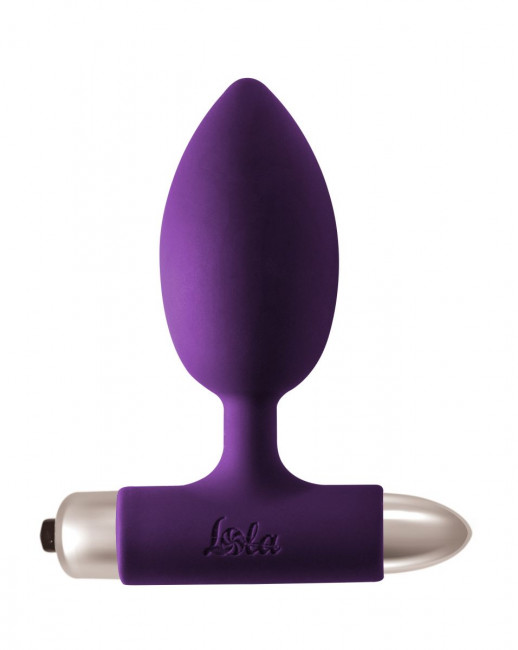 Фиолетовая анальная вибропробка New Edition Perfection - 11,1 см., Lola toys