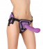 Фиолетовый страпон Deluxe Silicone Strap On 10 Inch с волнистой насадкой - 25,5 см., Shots Media BV
