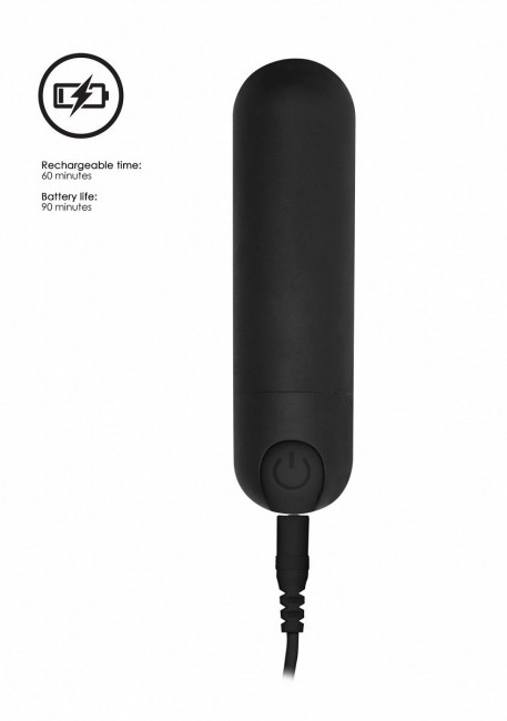 Черная перезаряжаемая вибропуля 7 Speed Rechargeable Bullet - 7,7 см. Черная перезаряжаемая вибропуля 7 Speed Rechargeable Bullet - 7,7 см.