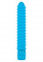 Синий вибромассажер FUNKY RIBBED VIBE - 15 см., Toy Joy