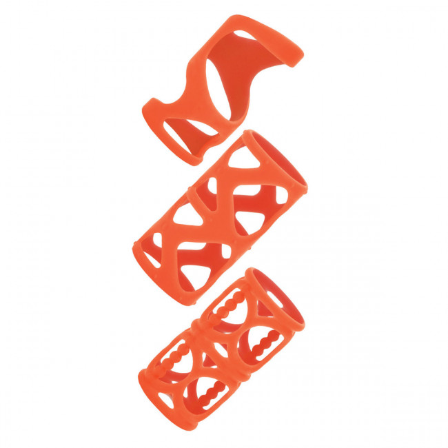 Набор оранжевых насадок на пенис Posh Silicone Lovers Cages, California Exotic Novelties Набор оранжевых насадок на пенис Posh Silicone Lovers Cages, California Exotic Novelties