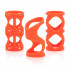 Набор оранжевых насадок на пенис Posh Silicone Lovers Cages, California Exotic Novelties Набор оранжевых насадок на пенис Posh Silicone Lovers Cages, California Exotic Novelties