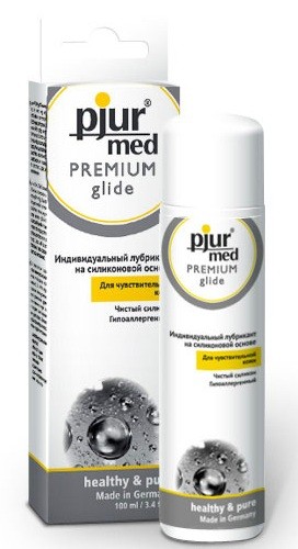 Гипоаллергенный силиконовый лубрикант pjur MED Premium glide - 100 мл., Pjur Гипоаллергенный силиконовый лубрикант pjur MED Premium glide - 100 мл., Pjur