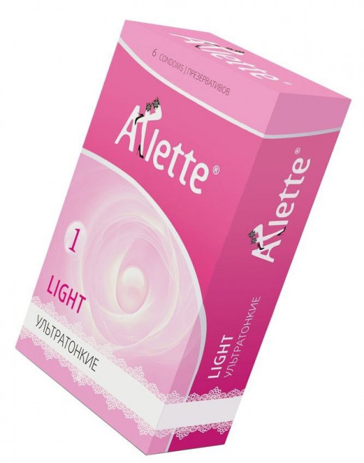 Ультратонкие презервативы Arlette Light - 6 шт., Arlette