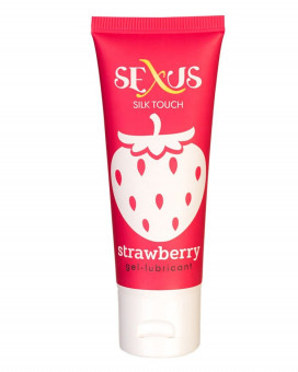 Увлажняющая гель-смазка с ароматом клубники Silk Touch Strawberry - 50 мл., Sexus