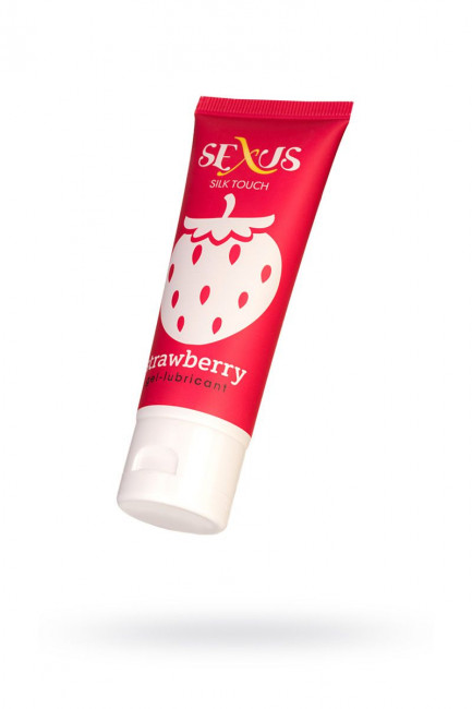Увлажняющая гель-смазка с ароматом клубники Silk Touch Strawberry - 50 мл., Sexus