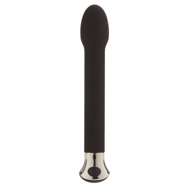 Чёрный вибратор TULIP с memory-чипом - 14 см., California Exotic Novelties