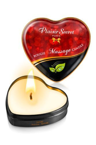 Массажная свеча с нейтральным ароматом Bougie Massage Candle - 35 мл., Plaisir Secret