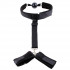 Черные фиксаторы Gag & Wrist Restraint, Pipedream