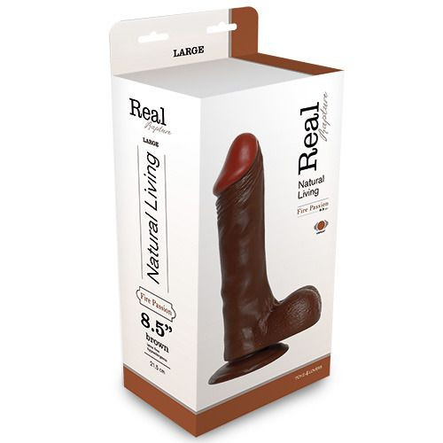 Коричневый вибратор REALISTIC VIBRATOR REAL RAPTURE BROWN - 24,5 см., Toyz4lovers Коричневый вибратор REALISTIC VIBRATOR REAL RAPTURE BROWN - 24,5 см., Toyz4lovers