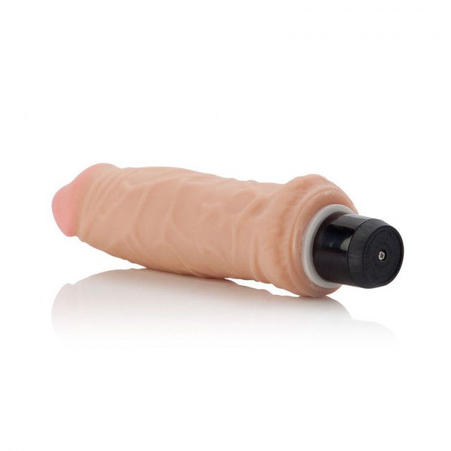 Водонепроницаемый вибромассажер Futurotic Veined Vibrating Dong 5.5" - 16 см., California Exotic Novelties