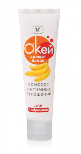 Гель-лубрикант "Окей" с ароматом банана - 50 гр., Биоритм