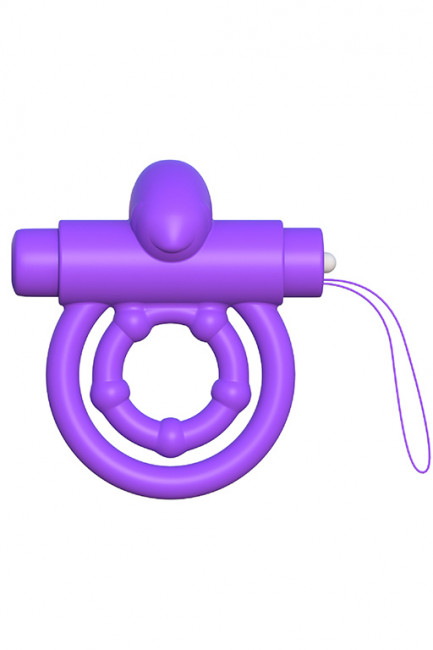 Эрекционное кольцо на пенис и мошонку с вибрацией Remote Control Rabbit Ring, Pipedream