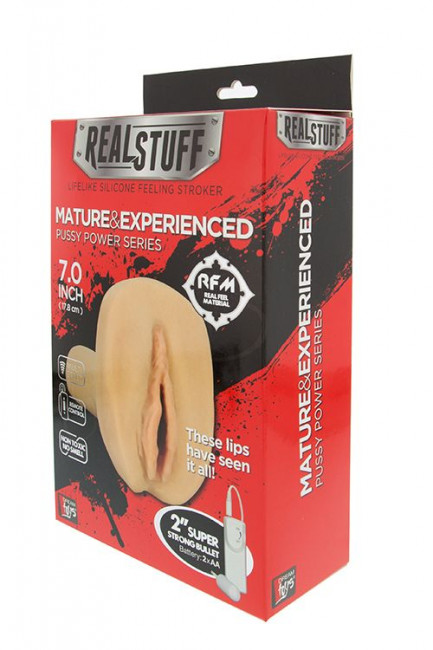 Реалистичная вагина с вибрацией REALSTUFF MATURE & EXPERIENCED, Dream Toys