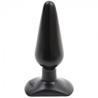 Чёрная анальная пробка MEDIUM - 13 см., Doc Johnson