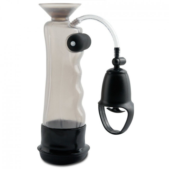 Водонепронецаемая вакуумная помпа с вибрацией и присоской Vibrating Sure Grip Shower Pump, Pipedream