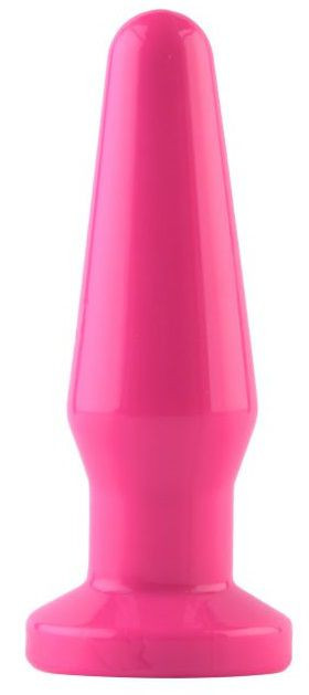 Розовая анальная втулка с закруглённой головкой POPO Pleasure - 12,4 см., POPO Pleasure