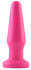 Розовая анальная втулка с закруглённой головкой POPO Pleasure - 12,4 см., POPO Pleasure