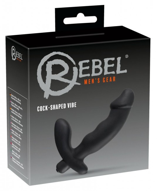 Чёрный анальный вибратор для стимуляции простаты Rebel, Orion