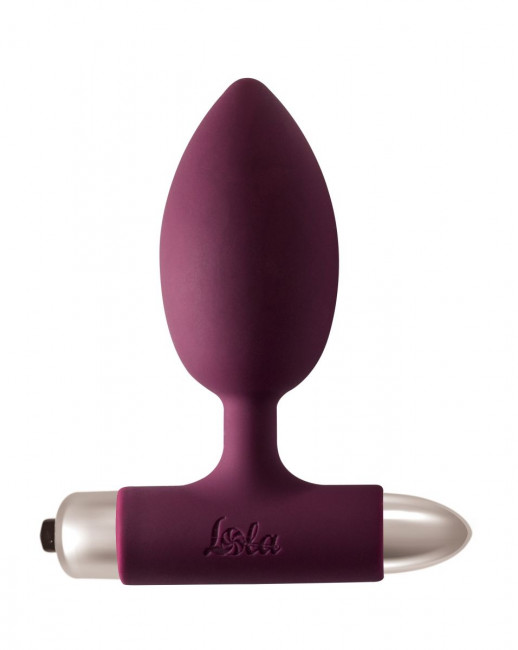 Бордовая анальная вибропробка New Edition Perfection - 11,1 см., Lola toys