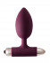 Бордовая анальная вибропробка New Edition Perfection - 11,1 см., Lola toys