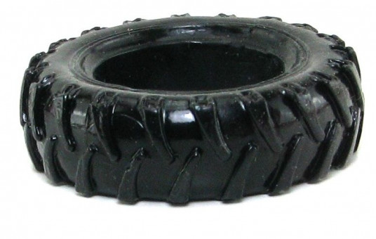 Чёрное тонкое эрекционное кольцо Treads Mens Ring Thin, NS Novelties