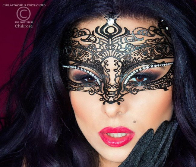 Фигурная чёрная маска Mysterious Mask, Chilirose Фигурная чёрная маска Mysterious Mask, Chilirose
