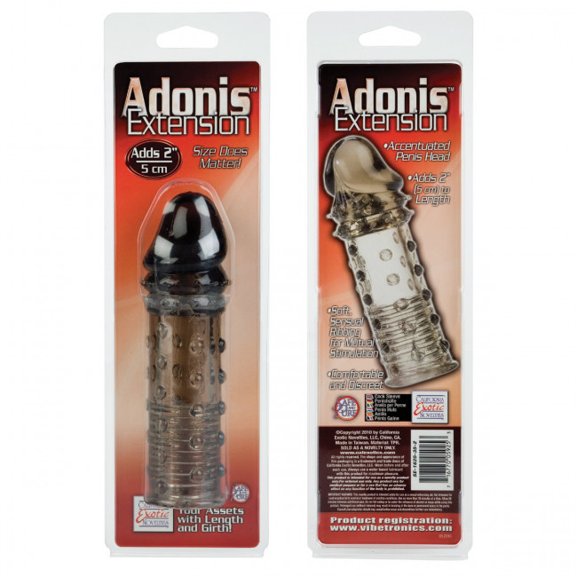 Насадка на пенис Adonis Extension Smoke - 16 см., California Exotic Novelties Насадка на пенис Adonis Extension Smoke - 16 см., California Exotic Novelties