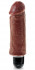 Коричневый вибратор-реалистик 5" Vibrating Stiffy - 16,5 см., Pipedream