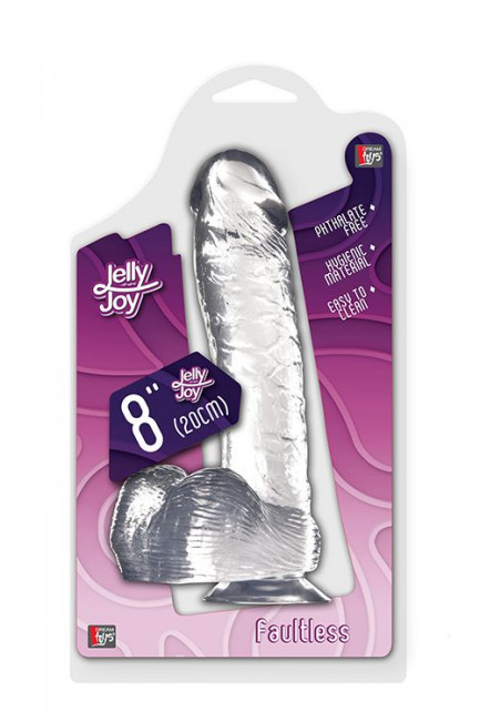 Прозрачный фаллоимитатор на присоске - 21,6 см., Dream Toys