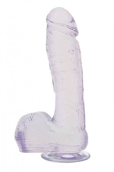 Прозрачный фаллоимитатор на присоске - 21,6 см., Dream Toys