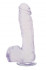 Прозрачный фаллоимитатор на присоске - 21,6 см., Dream Toys