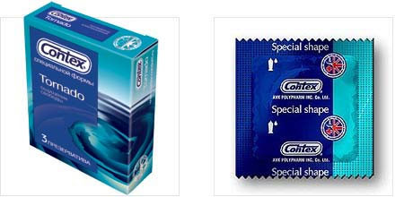 Презервативы специальной формы CONTEX №3 Tornado, 3 шт., Contex