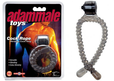 Эрекционное лассо с вибрацией Adam Male Toys Cock Rope, Topco Sales