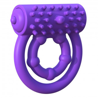 Эрекционное кольцо на пенис и мошонку Vibrating Prolong Performance Ring, Pipedream