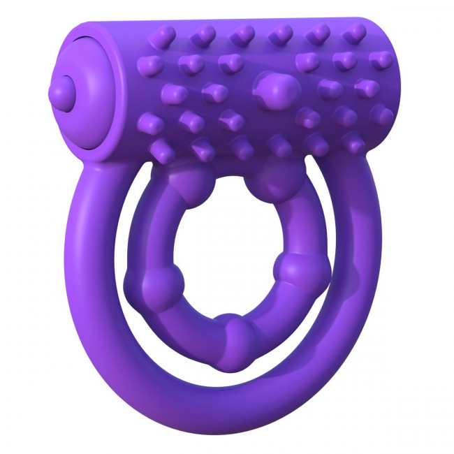 Эрекционное кольцо на пенис и мошонку Vibrating Prolong Performance Ring, Pipedream