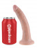 Телесный фаллоимитатор с присоской 7" Cock - 17,8 см., Pipedream