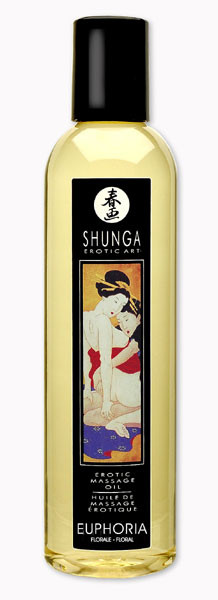 Массажное масло с цветочным ароматом Euphoria - 250 мл., Shunga
