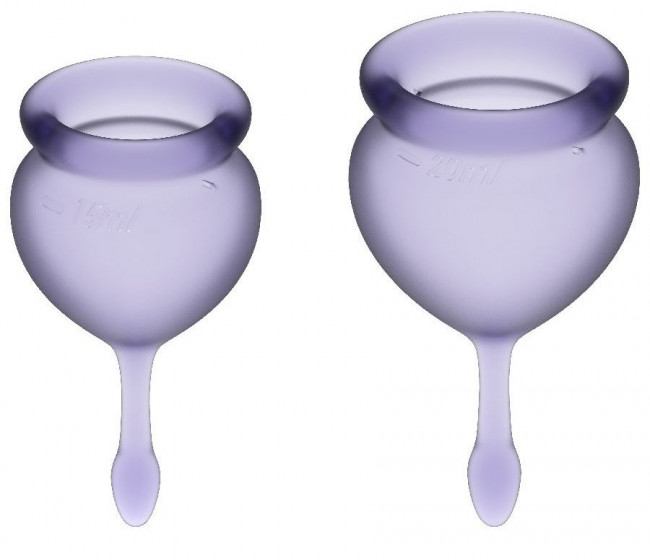 Набор фиолетовых менструальных чаш Feel good Menstrual Cup Набор фиолетовых менструальных чаш Feel good Menstrual Cup