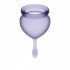 Набор фиолетовых менструальных чаш Feel good Menstrual Cup Набор фиолетовых менструальных чаш Feel good Menstrual Cup